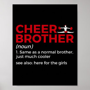 Lustige Cheer Bruder Definition Poster