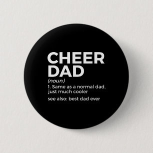 Lustige Cheer Dad Definition Bester Dad Ever Cheer Button