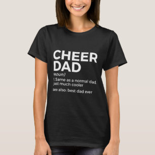 Lustige Cheer Dad Definition Bester Dad Ever Cheer T-Shirt