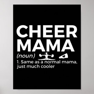 Lustige Cheer-Mom-Definition Cheerleading Poster