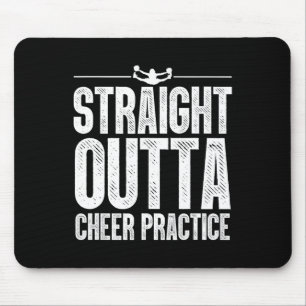 Lustige Cheerleader-Kunst Frauen Mädchen Cheer Fly Mousepad