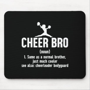 Lustige Cheerleading-Bruder Cheer Bro Definition C Mousepad