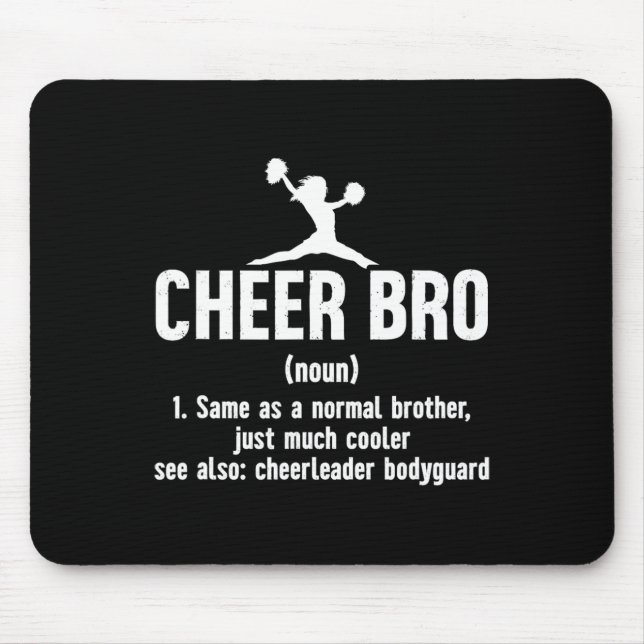 Lustige Cheerleading-Bruder Cheer Bro Definition C Mousepad (Vorne)