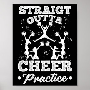 Lustige Cheerleading-Grafik für Cheer Girl Frauen Poster