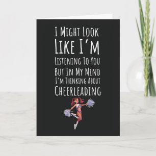Lustige Cheerleading-Karten Cheerleader Sport Schw Karte