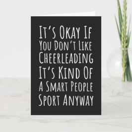 Lustige Cheerleading-Karten Cheerleader-Team Cheer Karte