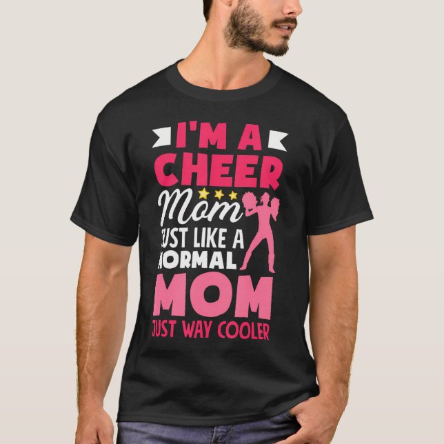 Lustige Cheerleading-Mutter Cheer T-Shirt (Vorderseite)