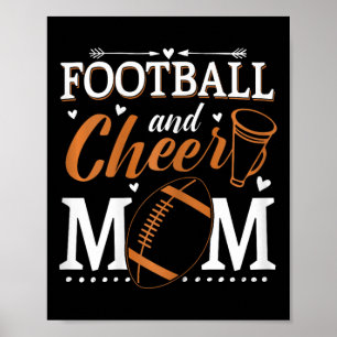 Lustige Cheerleading-Mutter Fußll und Cheer-Mutter Poster