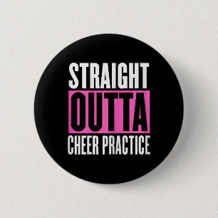 Lustige Cheerleading-Sprüche Cheer-Übung Cheer-Mäd Button