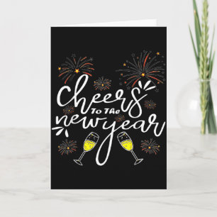 Lustige Cheers zum Neujahrs-Countdown Neujahr Karte