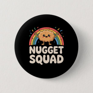 Lustige Chicken Nugget Kunst für Männer Frauen Kin Button