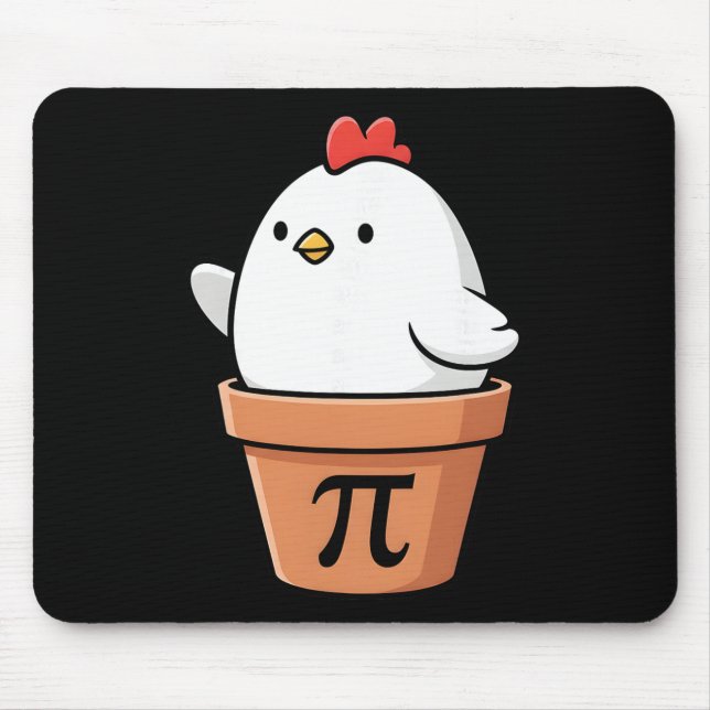 Lustige Chicken Pot Pie 3,14 Pi Zahl Mathematikleh Mousepad (Vorne)