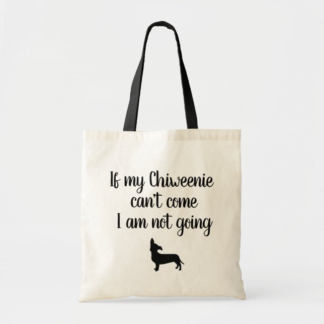 lustige Chiweenie Welpen-Taschentasche Tragetasche (Vorne)