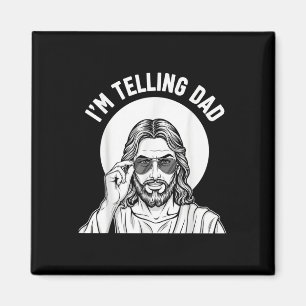 Lustige christliche Ich sage Papa Gesegnet & Humor Magnet