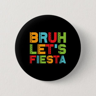 Lustige Cinco De Mayo Mexikanische Familien Gruppe Button