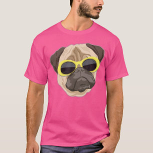 Lustige Clout-Brille Mops-Hund Edm T-Shirt