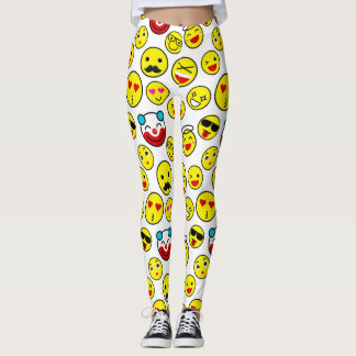 lustige Clown Emojis Leggings