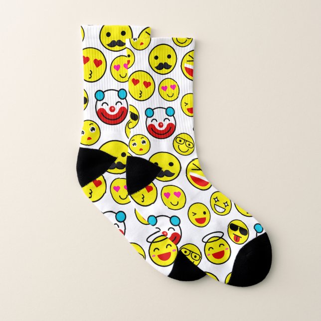 lustige Clown Emojis Socken (Paar)