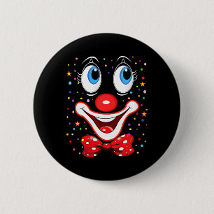 Lustige Clown-Kostüme für Kinder Karneval Damen Button
