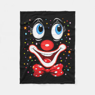 Lustige Clown-Kostüme für Kinder Karneval Damen Fleecedecke