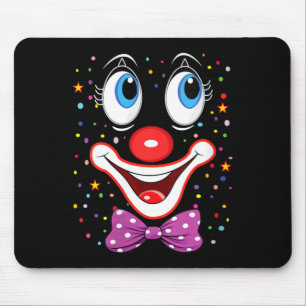 Lustige Clown-Kostüme für Kinder Karneval Damen Mousepad