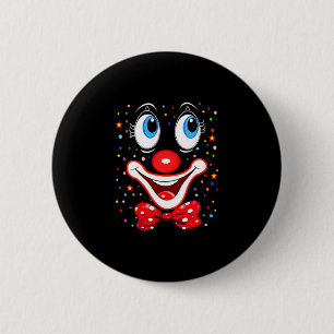 Lustige Clown-Kostüme für Kinderkarneval für Fraue Button