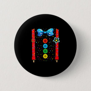 Lustige Clown-Kostüme für Kinderkarneval für Fraue Button