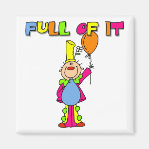 Lustige Clown-T-Shirts und Geschenke Magnet