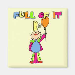 Lustige Clown-T-Shirts und Geschenke Magnet