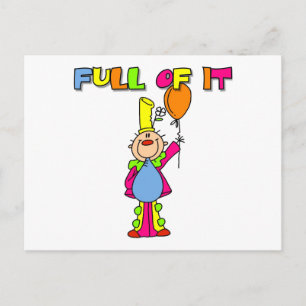 Lustige Clown-T-Shirts und Geschenke Postkarte