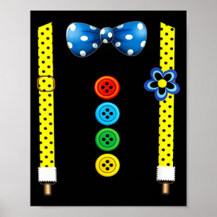 Lustige Clownkostüme für Frauen für Kinderkarneval Poster