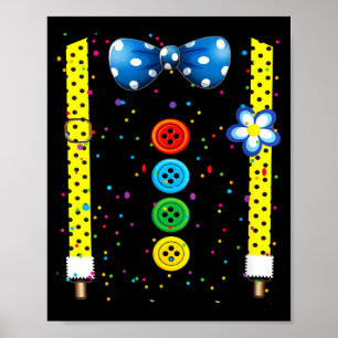 Lustige Clownkostüme für Frauen für Kinderkarneval Poster