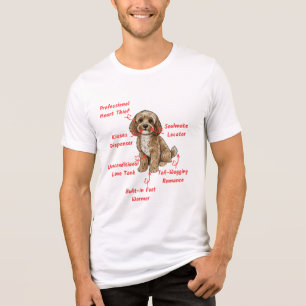 Lustige Cockapoo-Anatomie - Einzigartiges Valentin Tri-Blend Shirt