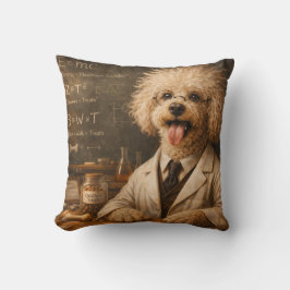 Lustige Cockapoo-Wissenschaftler-Kissen | Hundekis Kissen