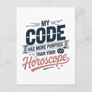 Lustige Coding-Zitat AI-Programmierer-Design Postkarte
