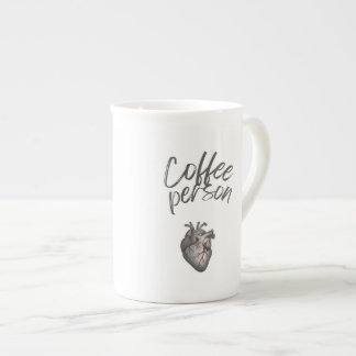 Lustige Coffee Person Typografie Prozellantasse