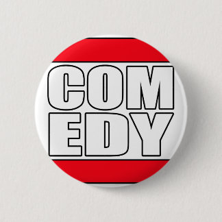 lustige Comic-Komödie stehen oben Schauspieler Button