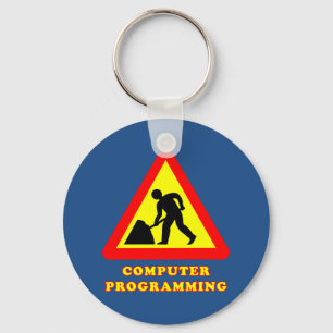Lustige Computertastatur-Straßenschild Humor Schlüsselanhänger