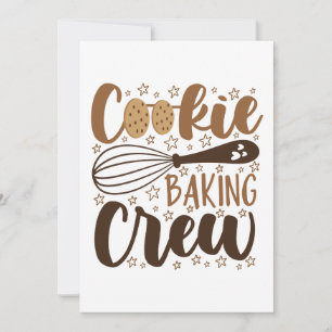 Lustige Cookie-Back-Crew-Design Karte
