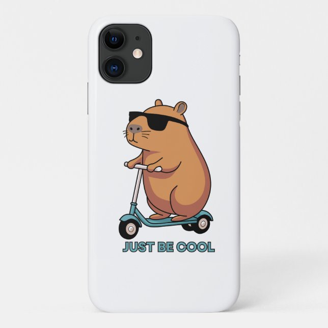 Lustige Coole Capybara Roller Vibes Case-Mate iPhone Hülle (Rückseite)