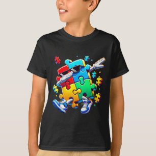 Lustige coole Dabbing-Puzzleteil-Autismus-Bewussts T-Shirt