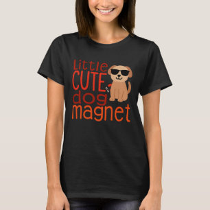 Lustige coole Hund-Magnet-Brille Grafik für Jungen T-Shirt