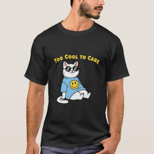 Lustige coole Katze mit Sonnenbrille Trendige Cart T-Shirt