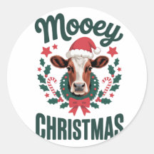 Lustige Coole Kuh Mooey Weihnachten Bauernhof Feie
