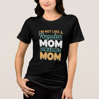 Lustige Coole Mama Grafikdesign Tri-Blend Shirt