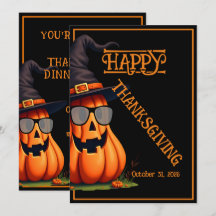 LUSTIGE COOLE PUMPKIN CUTE GLÜCKLICHE ERNTEDANKFES