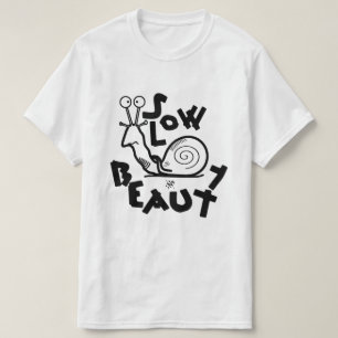 Lustige coole Schnecke Cartoon T-Shirt