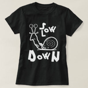 Lustige coole Schnecken Cartoon T-Shirt