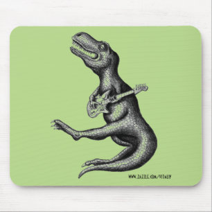 Lustige coole Schwingdinosauriertinte, die Kunst Mousepad