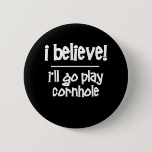 lustige Cornhole Button